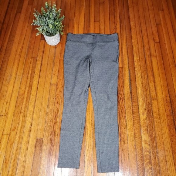 Loft Black White Ponte Leggings Herringbone Preppy Neutral Lounge Pants Casual S - Picture 2 of 5